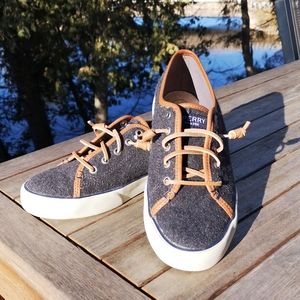 Sperry no-tie wool sneakers